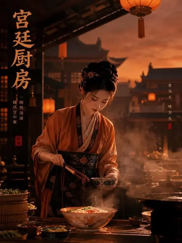 御膳房里的小厨娘 - 黄果剧场点播榜 短剧《御膳房里的小厨娘》古装题材封面
